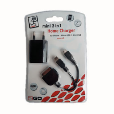 2GO Handy-Mini 3 in 1 Home Charger, Artikelnummer: UN-999901