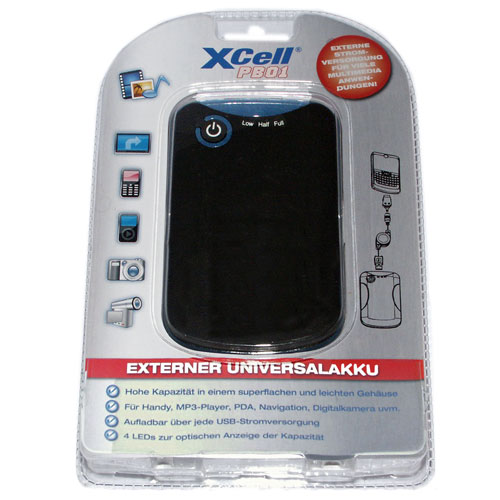 XCell Handy-PowerPack (externer Hochleistungsakku), Artikelnummer: UZ-990019
