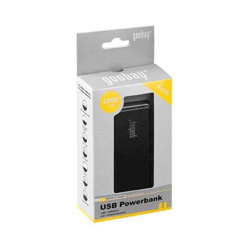 goobay Powerbank - der externe Hochleistungsakku f�r fast jedes Handy